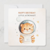 De Remerciements Carte d'anniversaire Astronaute Thème Spatial pour (Devant)