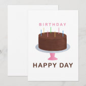 De Remerciements Carte d'anniversaire au chocolat (Devant / Derrière)