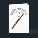 De Remerciements Carte d'anniversaire Bassoonist Woodwind Musicien<br><div class="desc">Cette carte d'anniversaire de basson est parfaite pour les amateurs de bassoon,  de musicien ou de musique de votre vie !</div>