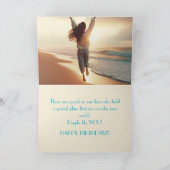 DE REMERCIEMENTS CARTE D'ANNIVERSAIRE BEACH JOY (Intérieur)