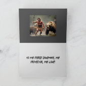 DE REMERCIEMENTS CARTE D'ANNIVERSAIRE CAVEMAN (Intérieur)