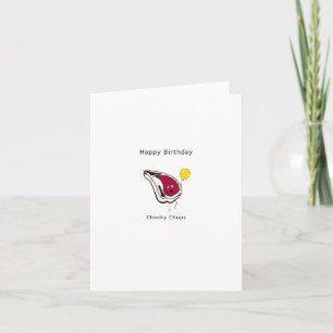 De Remerciements Carte d'anniversaire, cochonnailles. Joyeux annive