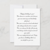 De Remerciements Carte d'anniversaire colorée Rainbow Cake (Dos)