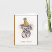 De Remerciements Carte d'anniversaire Cute Koala (Devant)