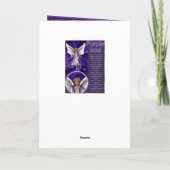 De Remerciements Carte d'anniversaire d'âme violette (Dos)