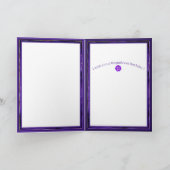 De Remerciements Carte d'anniversaire d'âme violette (Intérieur)