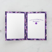 De Remerciements Carte d'anniversaire d'âme violette (Intérieur)