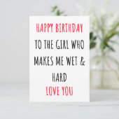 De Remerciements Carte d'anniversaire drôle pour elle (Debout devant)