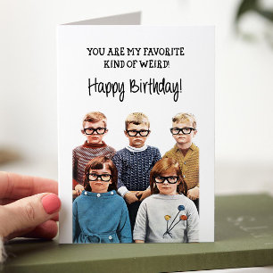 De Remerciements Carte d'anniversaire drôle pour enfants avec humou