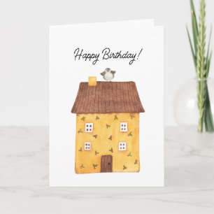 De Remerciements Carte d'anniversaire du client Watercolor House