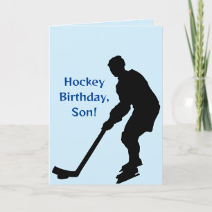 DE REMERCIEMENTS CARTE D'ANNIVERSAIRE DU FILS HOCKEY