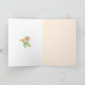 De Remerciements Carte d'anniversaire florale pastel moderne (Intérieur)