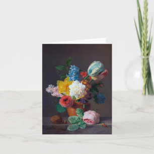 De Remerciements Carte d'anniversaire florale pliée