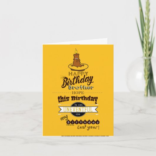 De Remerciements Carte d'anniversaire - Frère (Devant)