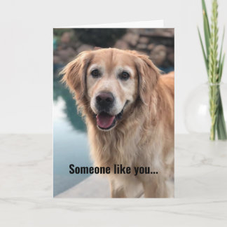 De Remerciements Carte d'anniversaire Golden Retriever
