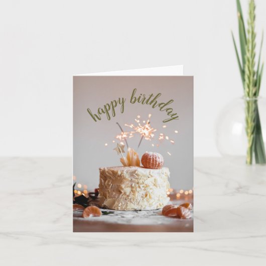 De Remerciements Carte d'anniversaire heureuse pliée (Devant)