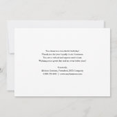 De Remerciements Carte d'anniversaire heureuse pour les clients d'a (Dos)