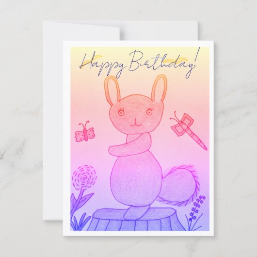 De Remerciements Carte d'anniversaire joyeuse (Devant)