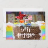 De Remerciements Carte d'anniversaire joyeuse pour enfants (Devant)