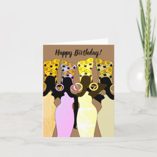 De Remerciements Carte d'anniversaire Melanin Queen African America