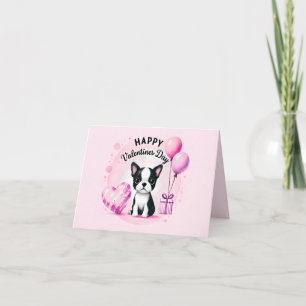 De Remerciements Carte d'anniversaire mignonne pour Boston Terrier