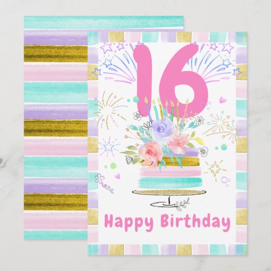 De Remerciements Carte d'anniversaire modifiable et imprimable pour (Devant / Derrière)