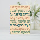 De Remerciements Carte d'anniversaire - Multi (Debout devant)