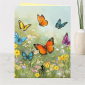 De Remerciements Carte d'anniversaire Papillon (Dos)