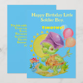 De Remerciements Carte d'anniversaire personnalisée Little Boys (Devant / Derrière)