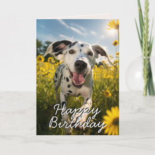 De Remerciements Carte d'anniversaire personnalisée pour Dalmatie