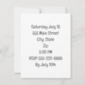 De Remerciements Carte d'anniversaire plate (Dos)