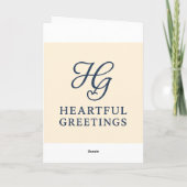 De Remerciements carte d'anniversaire pliée (Dos)