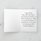 De Remerciements carte d'anniversaire pliée (Intérieur)