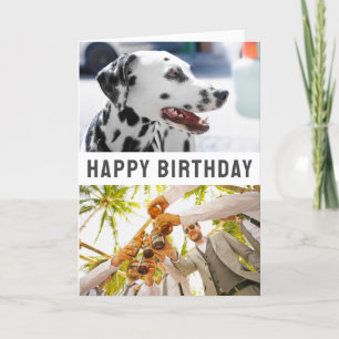 De Remerciements Carte d'anniversaire pliée 2 photos et texte