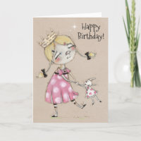 Carte d'anniversaire pliée avec danse spontanée