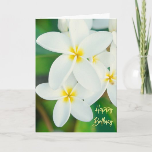 De Remerciements Carte d'anniversaire Plumeria (Devant)