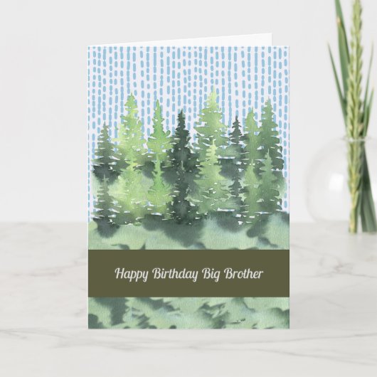 De Remerciements Carte d'anniversaire pour Big Brother (Devant)