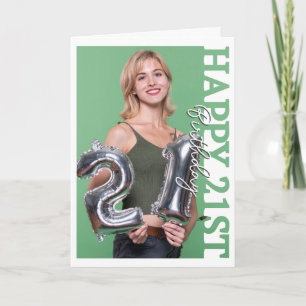 De Remerciements Carte d'anniversaire pour le 21e anniversaire Coll