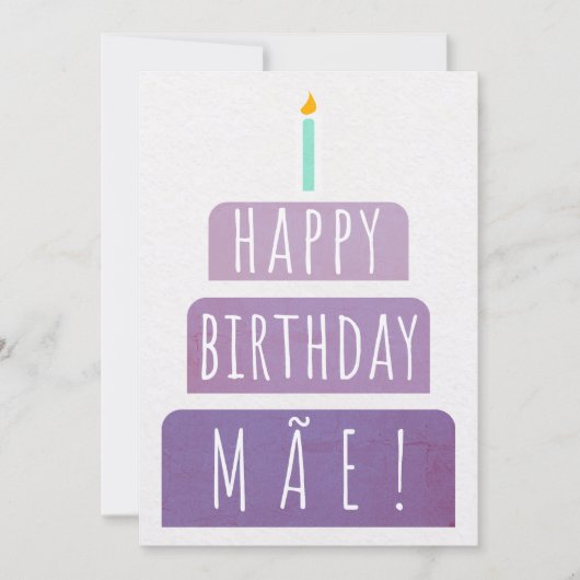 De Remerciements Carte d'anniversaire pour Mae (Devant)