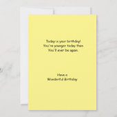 De Remerciements Carte d'anniversaire pour un ami. (Dos)