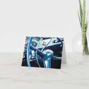 De Remerciements Carte d'anniversaire pour voiture rétro cool