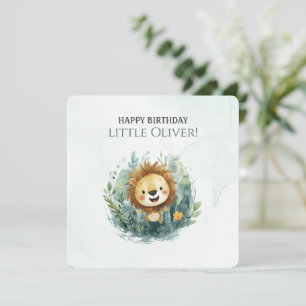 De Remerciements Carte d'anniversaire Safari Lion Jungle pour garço