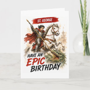 De Remerciements Carte d'anniversaire Saint-Georges