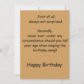 De Remerciements Carte d'anniversaire soeur (Dos)