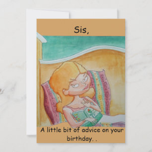 De Remerciements Carte d'anniversaire soeur