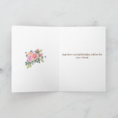 De Remerciements Carte d'anniversaire spéciale pour ami (Intérieur)