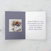 DE REMERCIEMENTS CARTE D'ANNIVERSAIRE SPÉCIALE POUR FILLE (Intérieur)