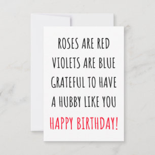 De Remerciements Carte d'anniversaire très romantique pour lui, mar