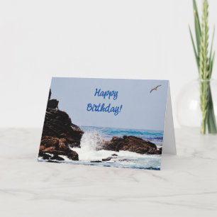 De Remerciements Carte d'anniversaire Wave Ocean Splash Art