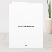 De Remerciements Carte d'anniversaire Young William Shakespere (Dos)